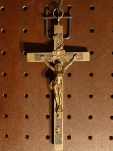 Italian brass crucifix