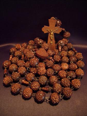 French wood beads rosary L(大きいタイプ)