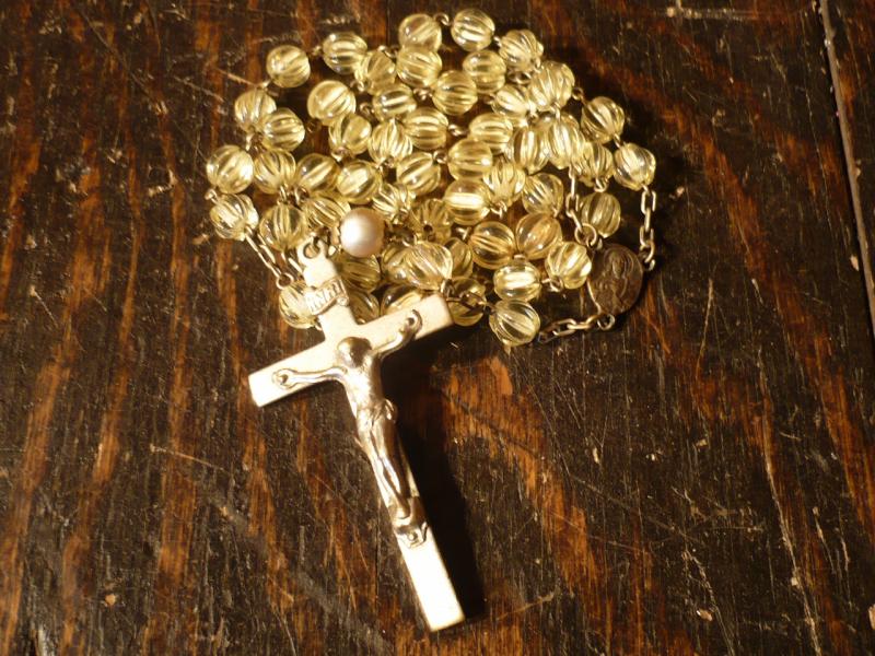 Italian glass beads rosary