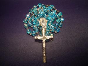 Italian glass beads rosary