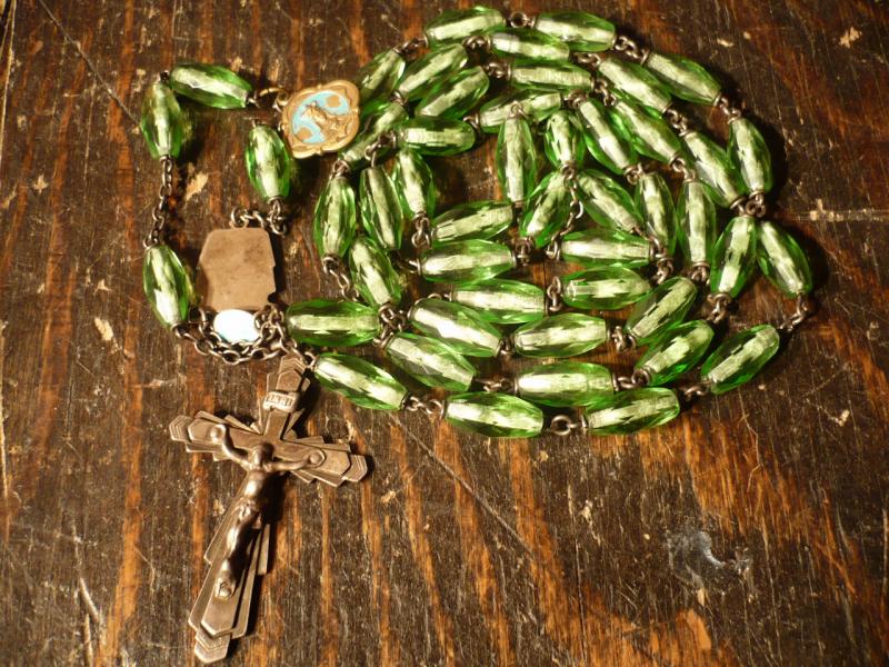 Italian glass beads rosary