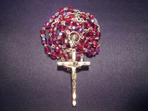 Italian glass beads rosary