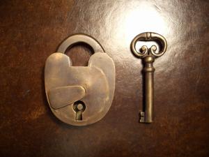 Brass Lock & key