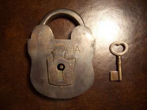 Brass Lock & key