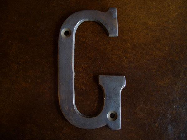 切り文字　真鍮　古色　アルファベット　LFP 0208（1）