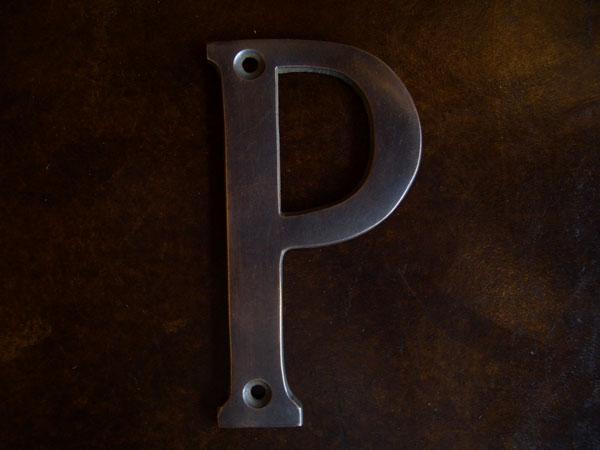 Brass Sign P