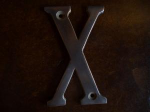 Brass Sign X