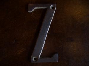 Brass Sign Z