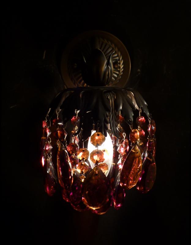 1灯　クリスタル　ブラケット照明　LFB 0016/Almond amber（2）