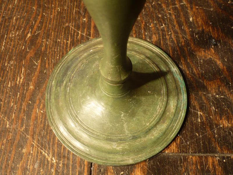 イタリア製緑塗装燭台　キャンドルホルダー　キャンドルスタンド　LCM 1804（2）