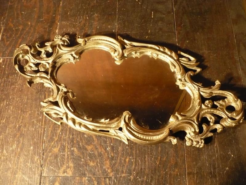 Italian brass display mirror tray（壁掛け可）