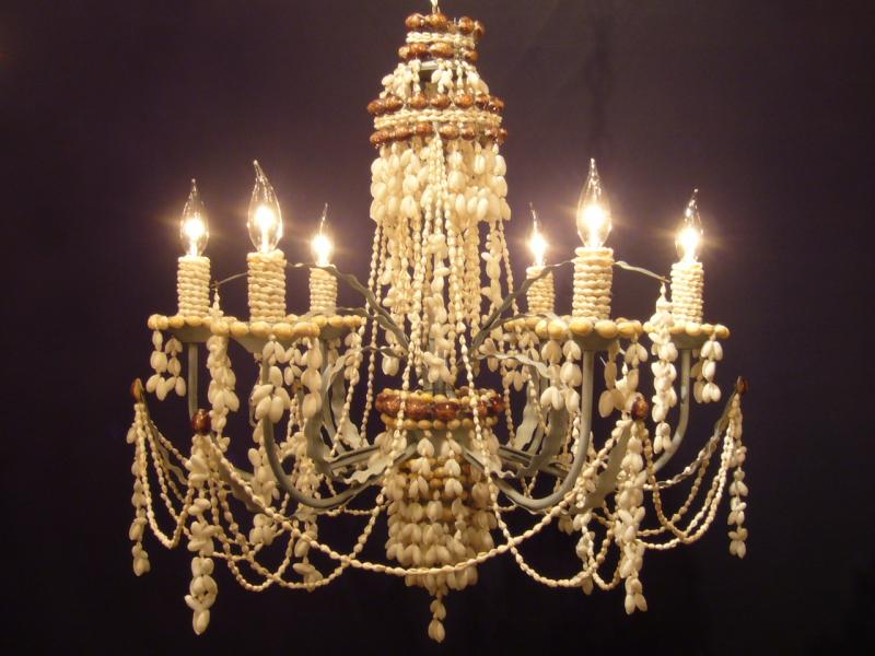 shell chandelier 6灯