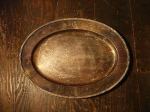 silver tray