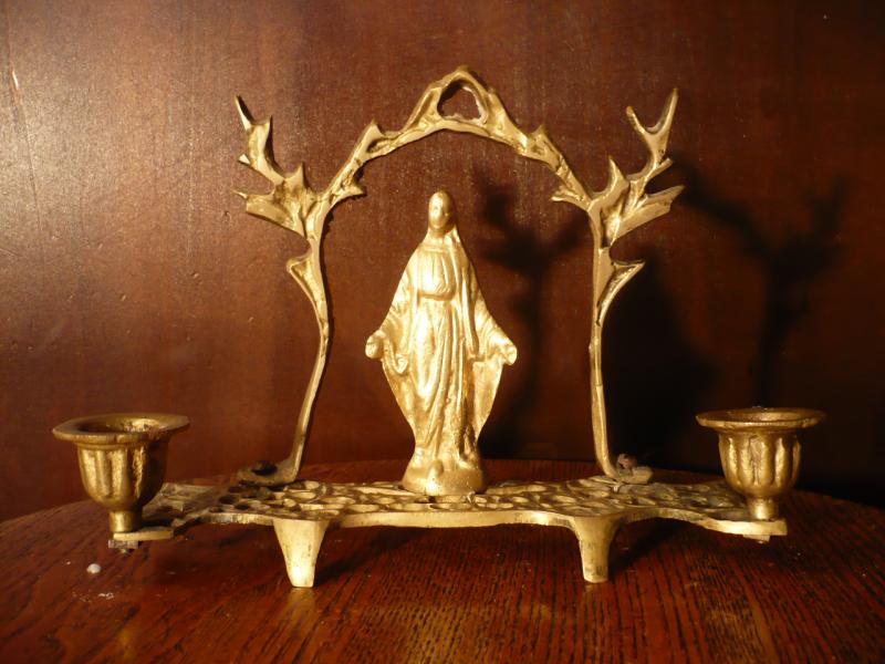 Italian brass maria candle holder 2