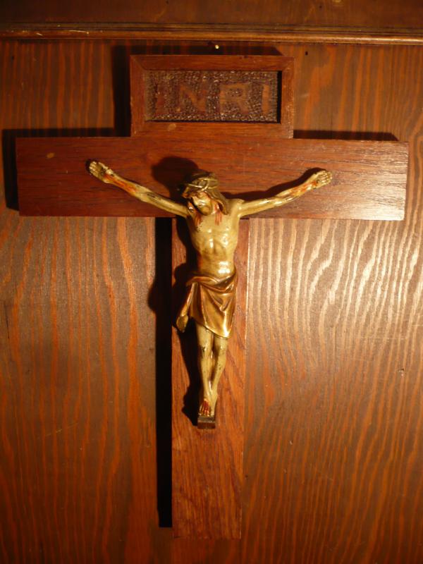 Italian wood crucifix