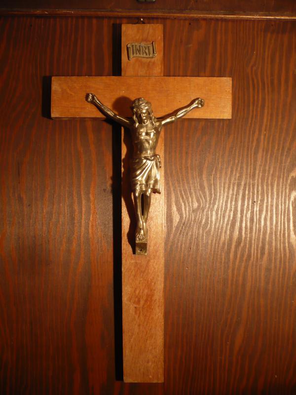 Italian wood crucifix