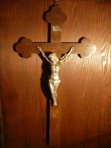 Italian wood bottony crucifix（大型）