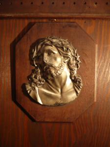 Italian wood jesus wall ornament