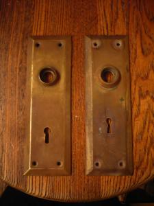 brass door back plates／2P SET