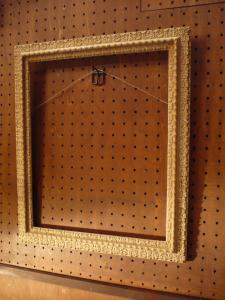 Italian wood white picture frame