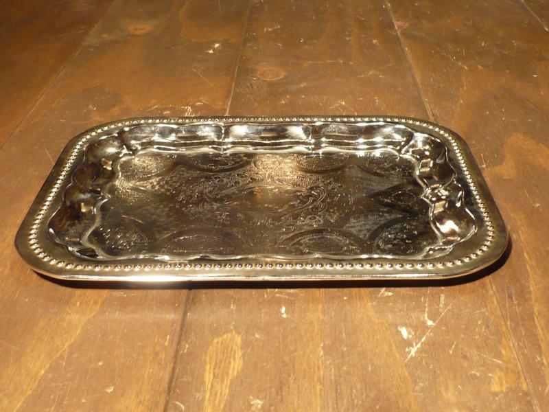 silver tray