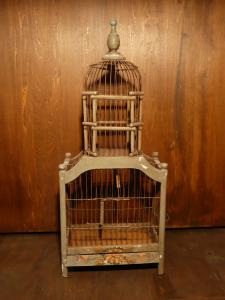 wood bird cage