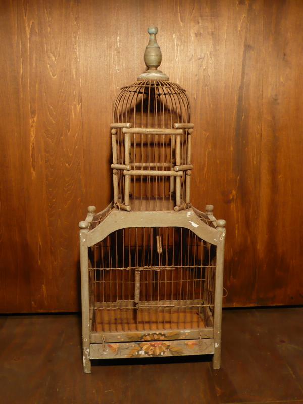 wood bird cage