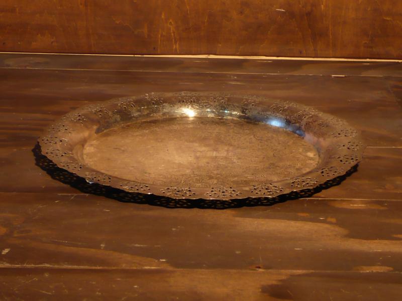 silver tray