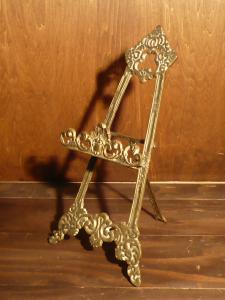 Italian brass easel