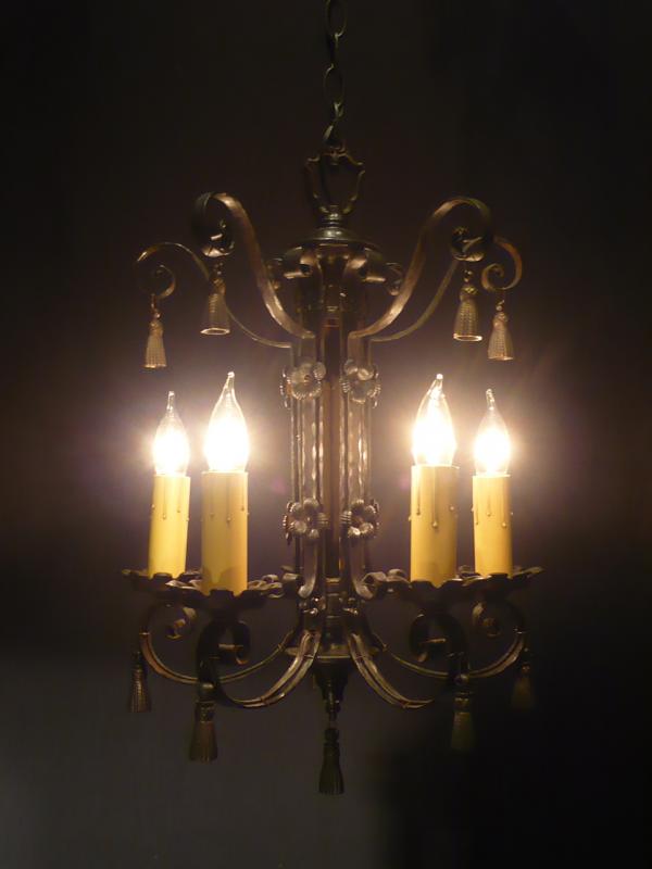 Italian black iron chandelier 5灯