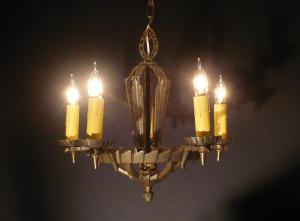 English DECO chandelier 5灯