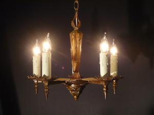 English DECO chandelier 5灯
