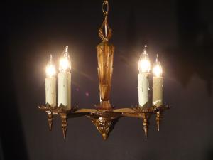 English DECO chandelier 5灯