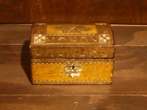 Italian wood jewelry case