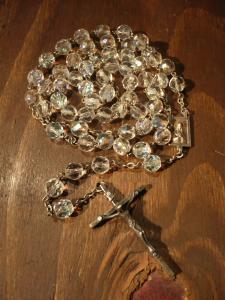 Italian glass beads rosary