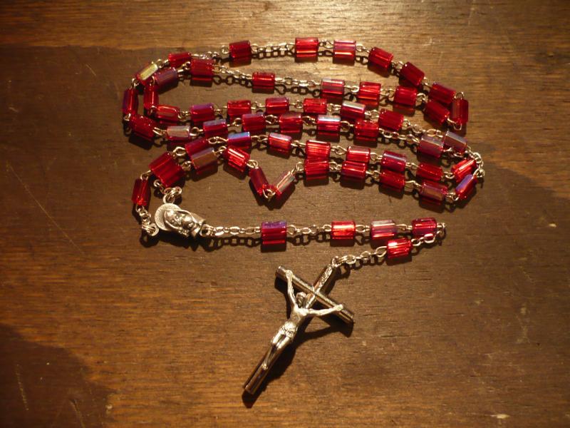 Italian glass beads rosary