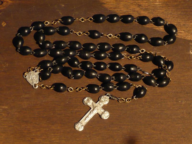 Italian bakelite beads rosary
