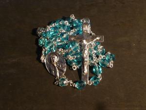 Italian glass beads rosary
