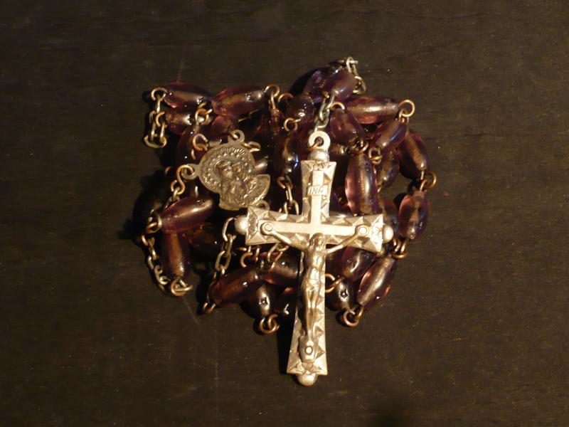 Italian glass beads rosary