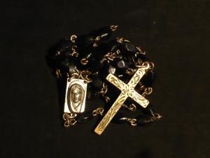 Italian bakelite beads rosary