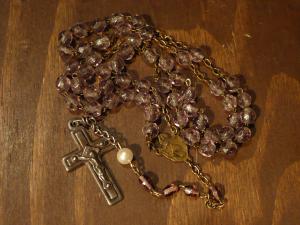 Italian glass beads rosary