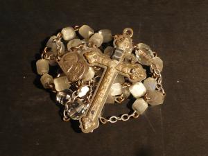 Italian glass beads rosary