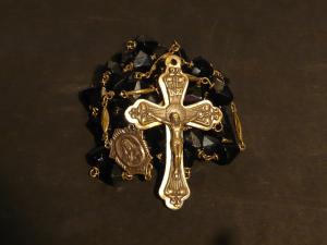 Italian glass beads rosary