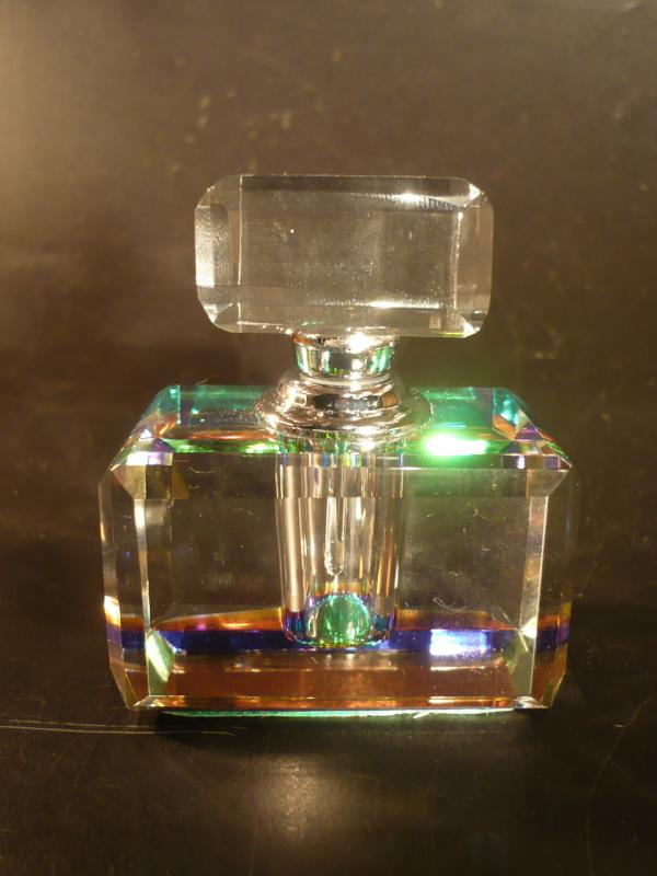 Bohemian crystal glass perfume bottle