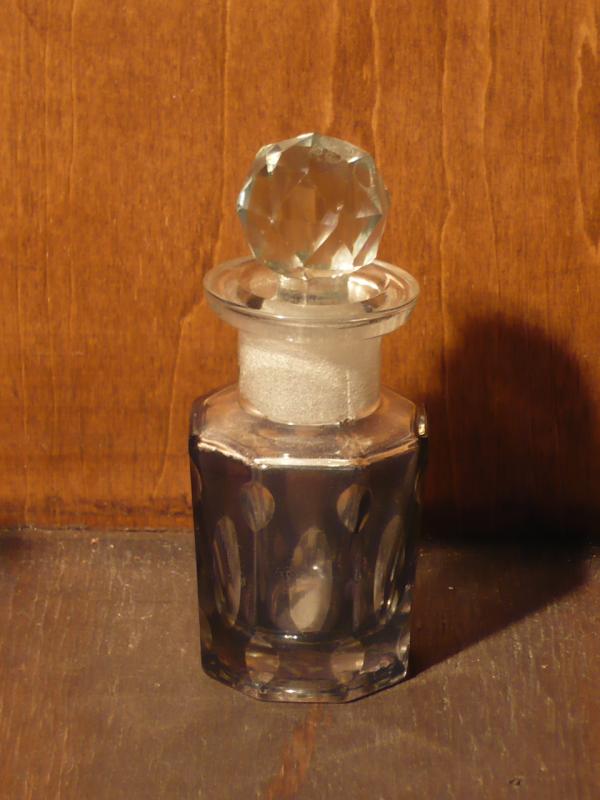 ボヘミアングリーンカットガラス香水ビン　LCM 3082（5）
