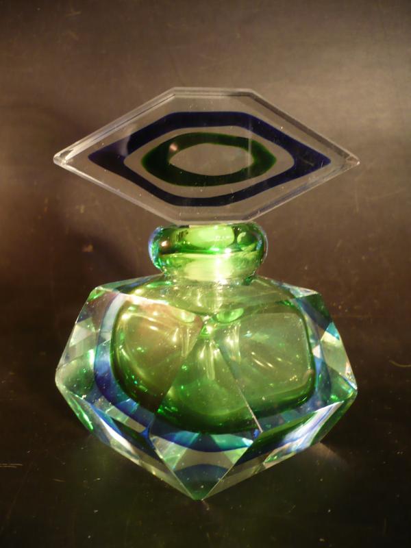 Bohemian crystal glass perfume bottle