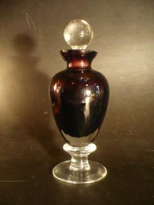 MURANO purple crystal glass perfume bottle