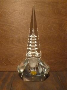 Bohemian crystal glass perfume bottle