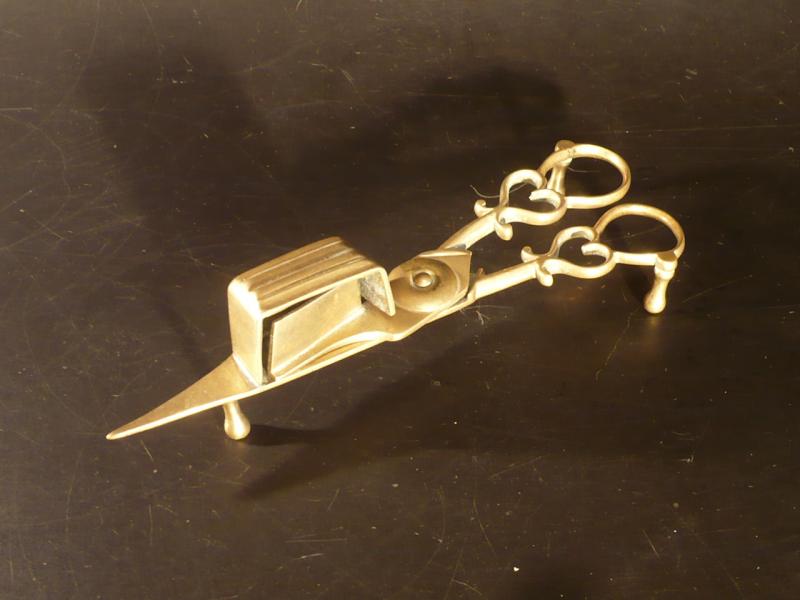 Italian brass candle snuffer