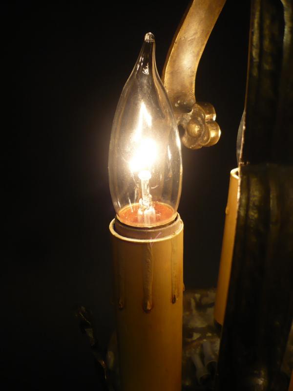 イタリア製小型真鍮ペンダントライト（フラワーペンダント照明）玄関照明　LCH 0729（4）